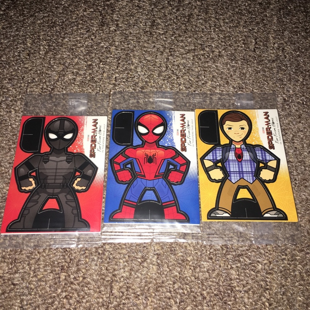 Kellogg Spider-Man 3piece collectibles.
